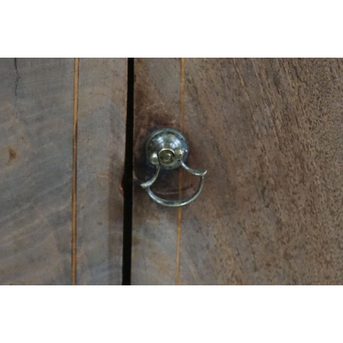 491 - George III Mahogany Washstand, the square top opening to a lift-up mirror and recesses for a wash se... 