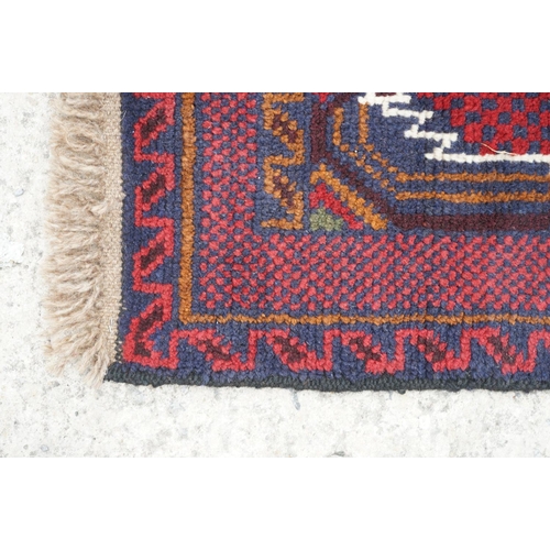 503 - New Baluchi Woollen Rug, 142cm x 80cm