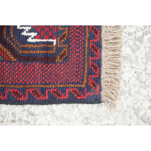 503 - New Baluchi Woollen Rug, 142cm x 80cm