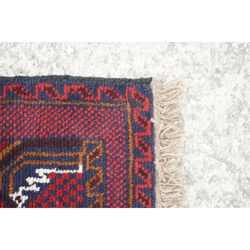 503 - New Baluchi Woollen Rug, 142cm x 80cm