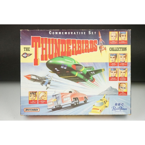 332 - A small collection of toys to include a Thunderbirds Are Go commemorative set, a Corgi Doctor Who di... 