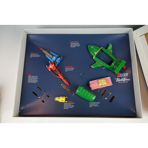 332 - A small collection of toys to include a Thunderbirds Are Go commemorative set, a Corgi Doctor Who di... 