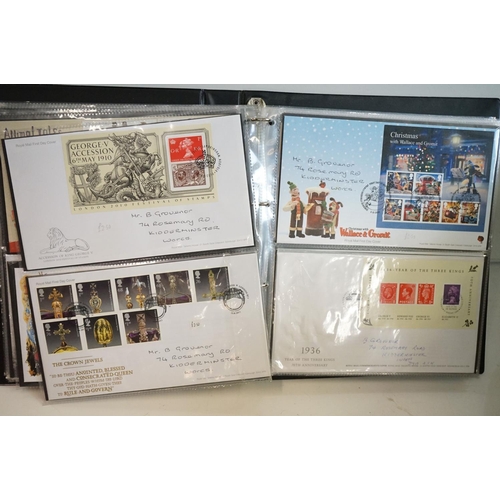 356 - A large collection of British and world stamps, mostly within albums to include First Day Covers And... 