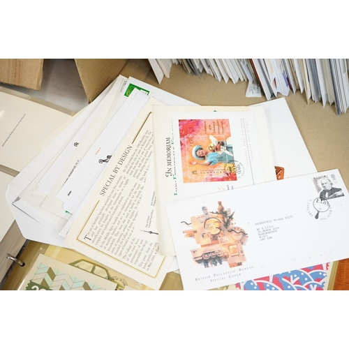 362 - A large collection of mainly British First Day Covers And PHQ cards together with a quantity of post... 