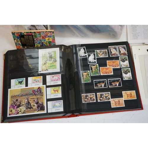 364 - A large collection of British, World and Commonwealth stamps, contained within albums to include min... 