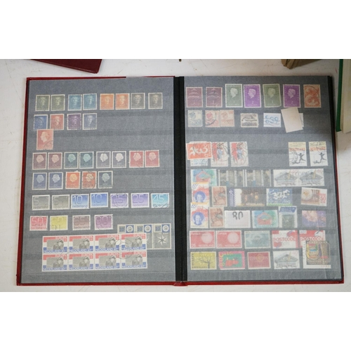 365 - A large collection of mainly World and Commonwealth stamps contained within albums, to include mint ... 