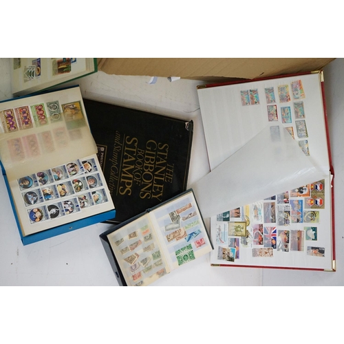 365 - A large collection of mainly World and Commonwealth stamps contained within albums, to include mint ... 