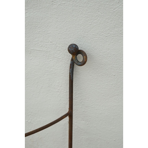 452 - Hand Forged Wrought Iron Semi-circular Garden Support / Frame, 75cm wide x 96cm high