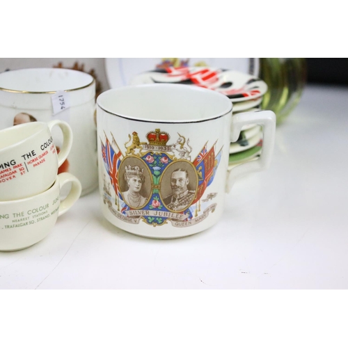 107 - Mixed Royal commemorative ceramics & collectables to include a boxed Lesney Coronation Coach, Cresce... 