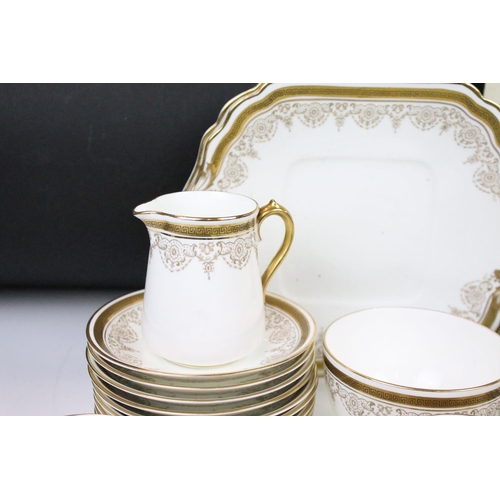 109 - Late 19th / early 20th century Hancock's China tea set, with gilt & foliate decoration, pattern no. ... 