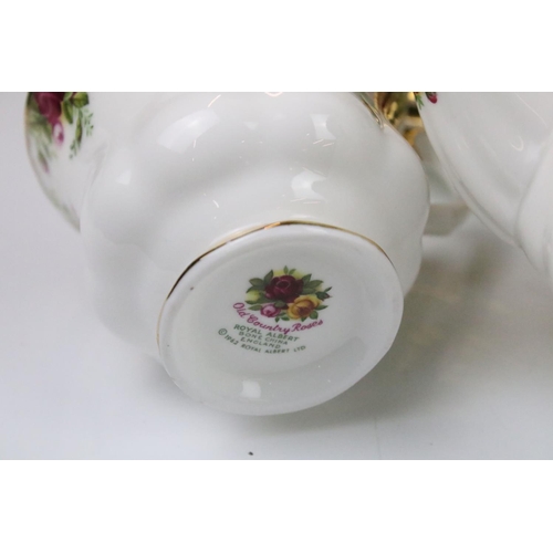 111 - Royal Albert 'Old Country Roses' tea & dinner ware to include teapot & cover, coffee pot & cover, mi... 