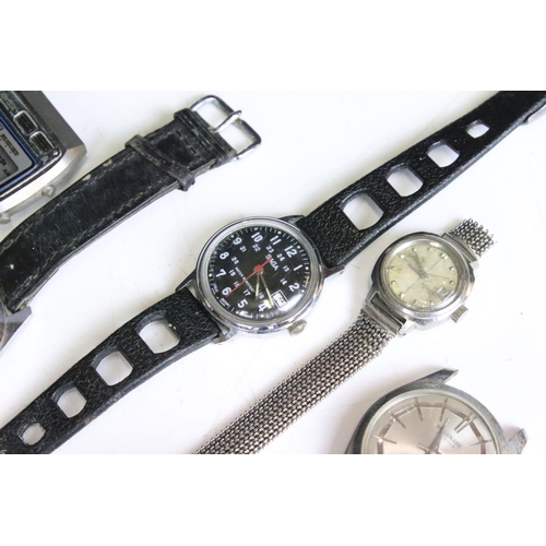 285 - Collection of vintage watches including Seiko, Oris Aristo, Sekonda Auto etc.