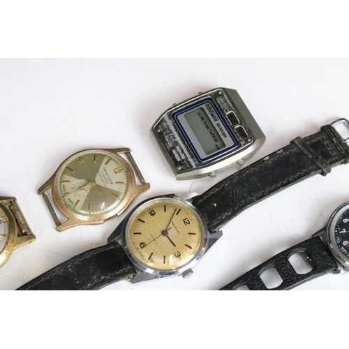 285 - Collection of vintage watches including Seiko, Oris Aristo, Sekonda Auto etc.