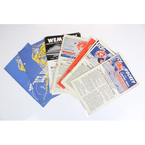 297 - A collection of 1950's and 1960's Ice Hockey programmes to include The Earls Court Rangers, Harringa... 