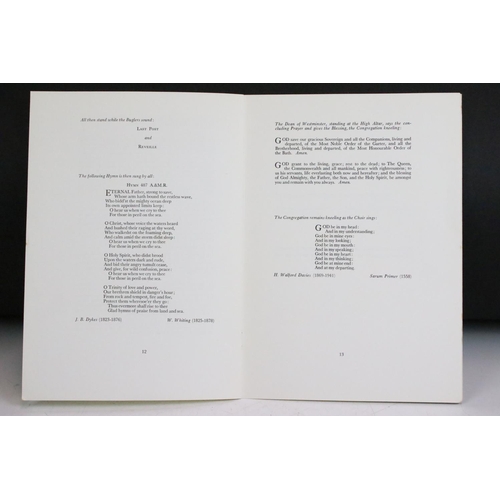 306 - An order of service from the funeral of Admiral of the Fleet The Earl Mountbatten of Burma 1900-1979... 