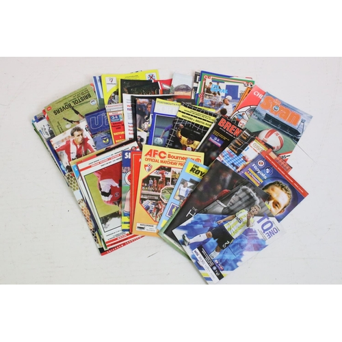 581 - Large selection of mainly Bristol Rovers Football Programmes, mainly away games, dating from 1980's ... 