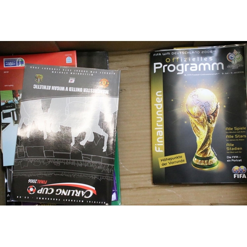 593 - Collection of approx. 78 different cup final football programmes, mainly from the 1970s onwards