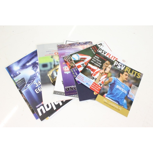 596 - Football Programmes - Over 70 Liverpool away programmes in European competitions mainly from the 200... 