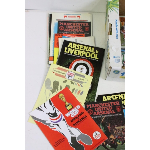 601 - Collection of 1970s and 1980s big football match programmes, FA Cup finals, League cup finals plus o... 