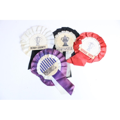 615A - Football - collection of Twenty Four 1960's and 1970's Football Rosettes, clubs including Huddersfie... 