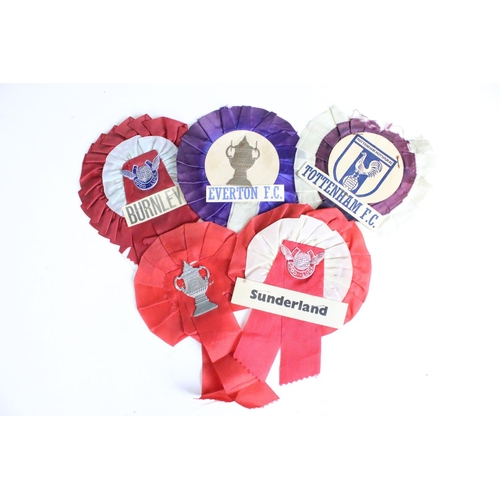 615A - Football - collection of Twenty Four 1960's and 1970's Football Rosettes, clubs including Huddersfie... 