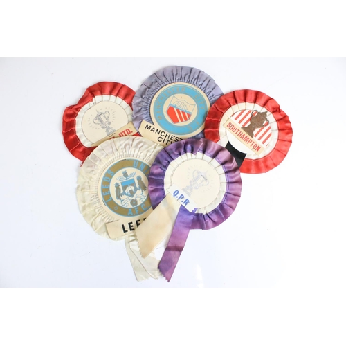 615A - Football - collection of Twenty Four 1960's and 1970's Football Rosettes, clubs including Huddersfie... 