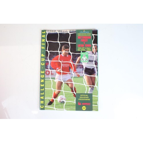 575 - Football Programmes - A complete run of 40 League Cup Final programmes from 1986 onwards including t... 