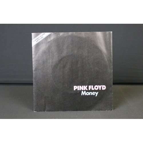 84 - Vinyl - 2 Pink Floyd 7” singles to include Money (Original UK 1982 demo / promo only one sided pink ... 