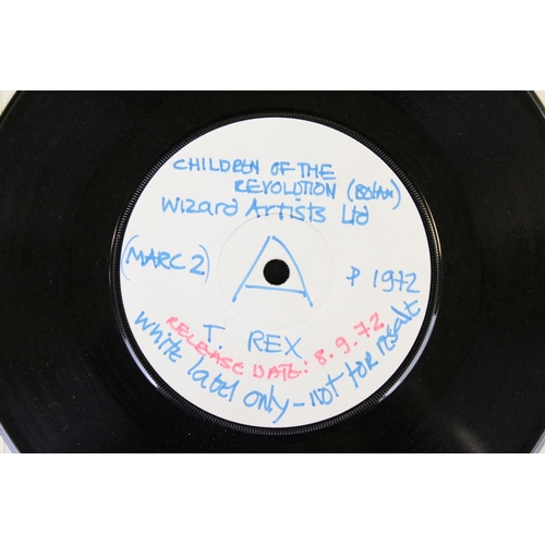 85 - Vinyl - T. Rex – Children Of The Revolution. Original UK 1972 white label test pressing on EMI Recor... 