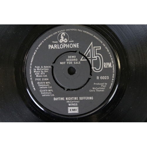 89 - Vinyl - 8 Paul McCartney demo promo / factory sample 7” singles to include: Mull Of Kintyre (promo o... 