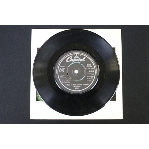 89 - Vinyl - 8 Paul McCartney demo promo / factory sample 7” singles to include: Mull Of Kintyre (promo o... 