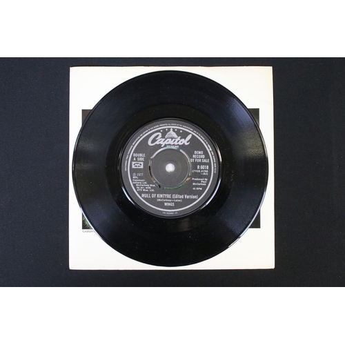 89 - Vinyl - 8 Paul McCartney demo promo / factory sample 7” singles to include: Mull Of Kintyre (promo o... 