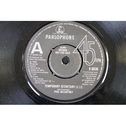 90 - Vinyl - Paul McCartney Temporary Secretary. Original UK one sided promo only 7” single on Parlophone... 