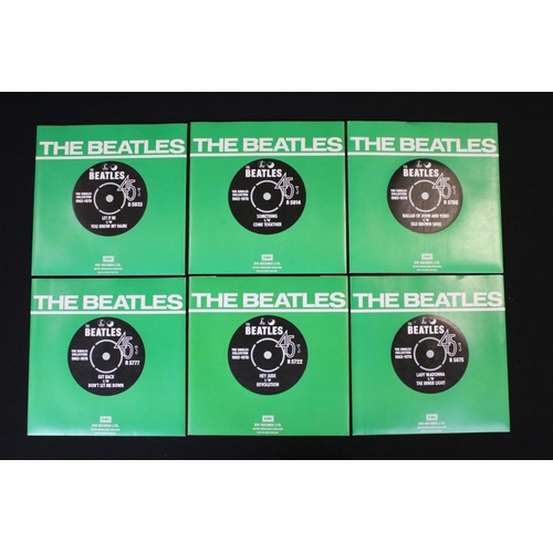 93 - Vinyl - The Beatles The Singles Collection 1962 - 1970. Original UK 1976 22 7” singles promo yellow ... 