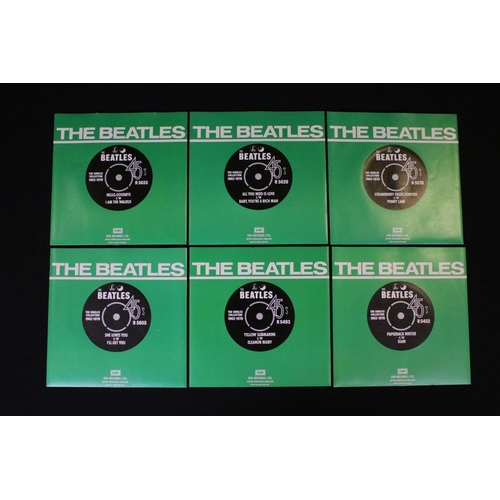 93 - Vinyl - The Beatles The Singles Collection 1962 - 1970. Original UK 1976 22 7” singles promo yellow ... 