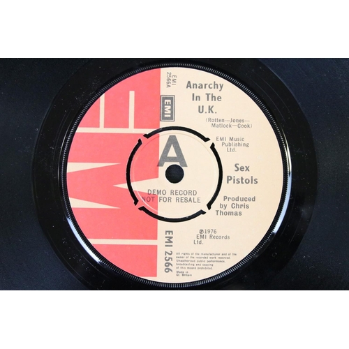 99 - Vinyl - Sex Pistols - Anarchy In The UK. Original UK 1st pressing demo promo on EMI Records EMI 2566... 