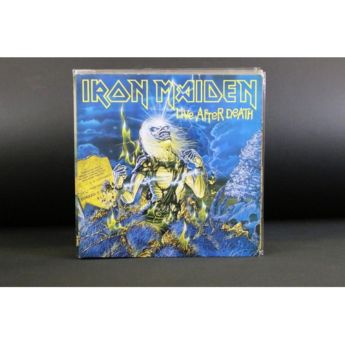 270 - Vinyl - 16 Rock & Metal LPs to include Iron Maiden x 2 (Live After Death and Self Titled), Alice Coo... 