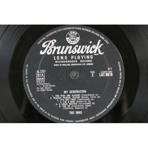 277 - Vinyl - Two Original UK press LPs to include The Who My Generation on Brunswick (LAT 8616) 1B/1B mat... 