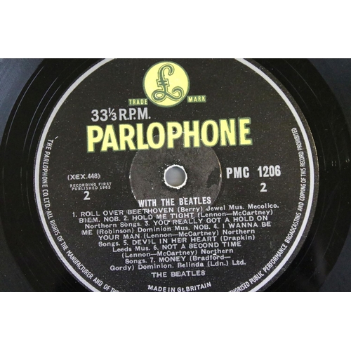 258 - Vinyl - 6 The Beatles / John Lennon LPs to include Sgt Pepper (original mono, wide spine, flame inne... 