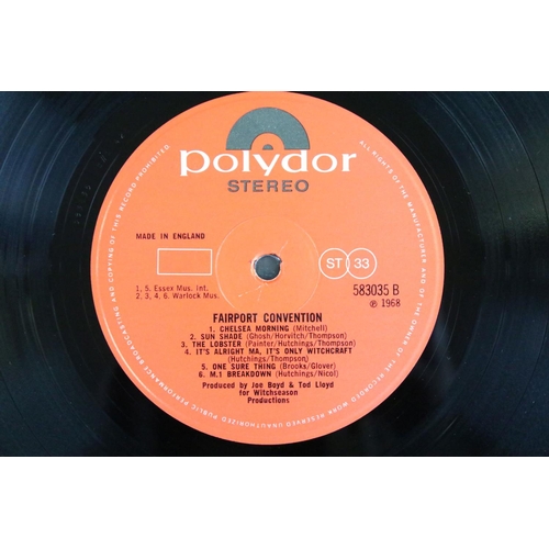 260 - Vinyl - 4 Original UK press Fairport Convention LPs to include self titled (Polydor) Ex, What We Did... 