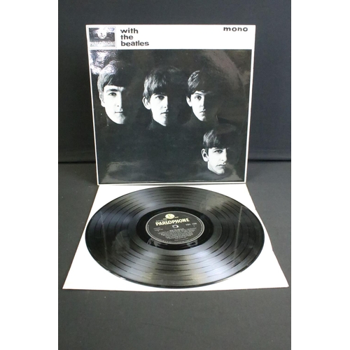 345 - Vinyl - The Beatles With The Beatles LP x 4 (PMC 1206) all have Parlophone to rim and Recording Firs... 