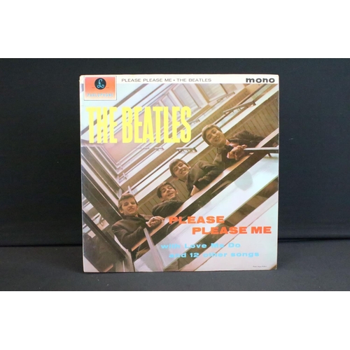 347 - Vinyl - 7 The Beatles LPs to include Please Please Me x 2, With The Beatles x 1, A Hard Days Night x... 