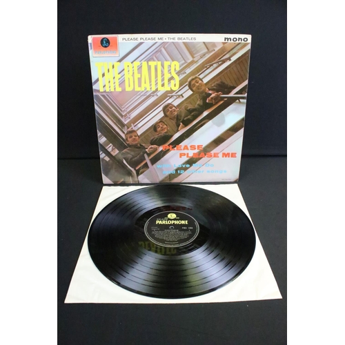 347 - Vinyl - 7 The Beatles LPs to include Please Please Me x 2, With The Beatles x 1, A Hard Days Night x... 