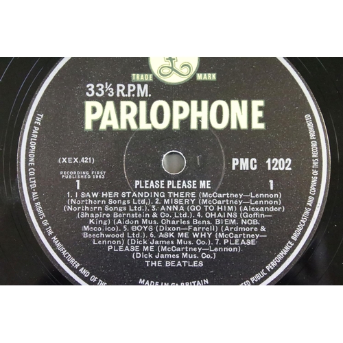 347 - Vinyl - 7 The Beatles LPs to include Please Please Me x 2, With The Beatles x 1, A Hard Days Night x... 