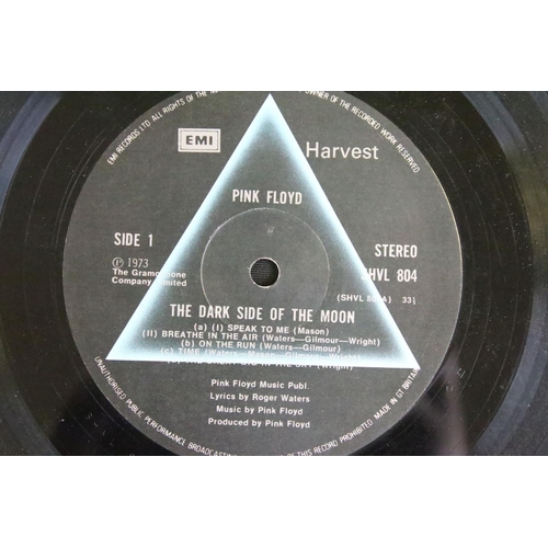 375 - Vinyl - 4 Pink Floyd LPs to include Dark Side Of The Moon (no inserts), Relics, Wish You Were Here (... 