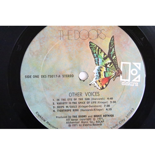 386 - Vinyl - 7 The Doors LPs to include Other Voices, The Soft Parade, Full Circle, 13, Morrison Hotel, C... 