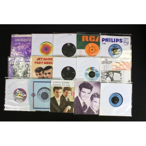 479 - Vinyl - 40 Rockabilly / Rock ’N’ Roll re-issue and 1970’s EP’s and 7” singles including demo / promo... 