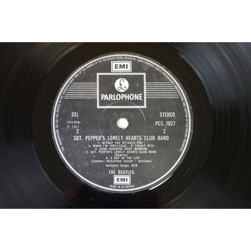 352 - Vinyl - 2 stereo copies of The Beatles Sgt Pepper (PCS 7027).  Two boxed EMI black & silver label re... 