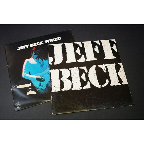 406 - Vinyl - 12 Jeff Beck & related LPs including Truth (original UK Blue/Black Columbia stereo), Yardbir... 