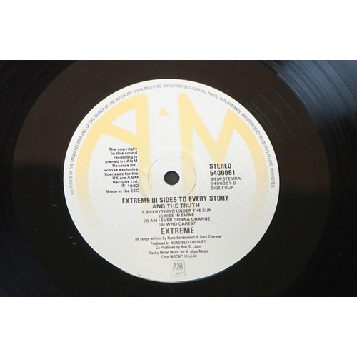 598 - Vinyl - 2 Extreme LPs to include III Sides To Every Story (A&M Records – 540 006-1) with poster inse... 